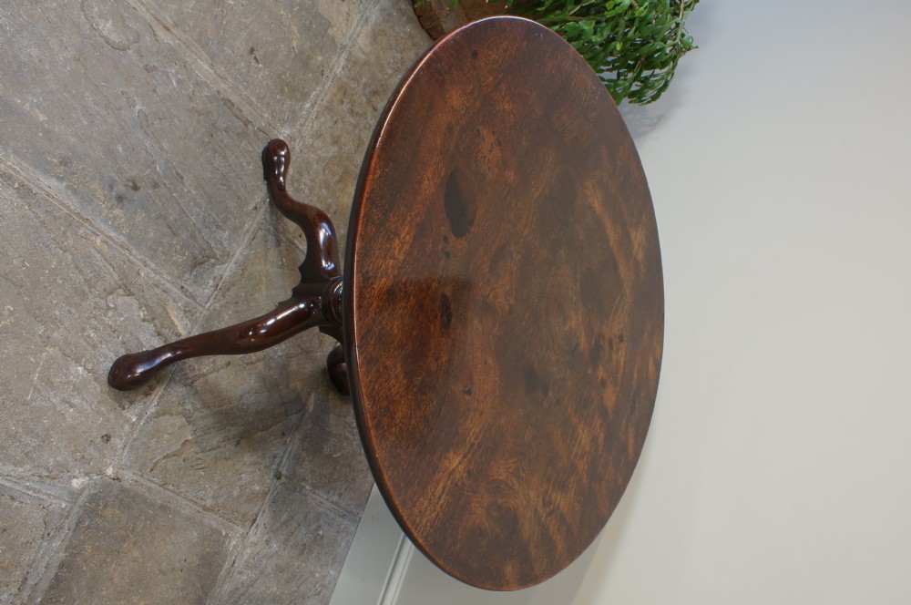 A Fine 18th Century Mahogany Tripod Table. View XVI