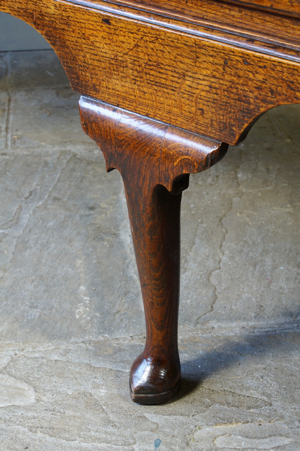 An 18th Century Oak Four Drawer Dresser Base. View XVI