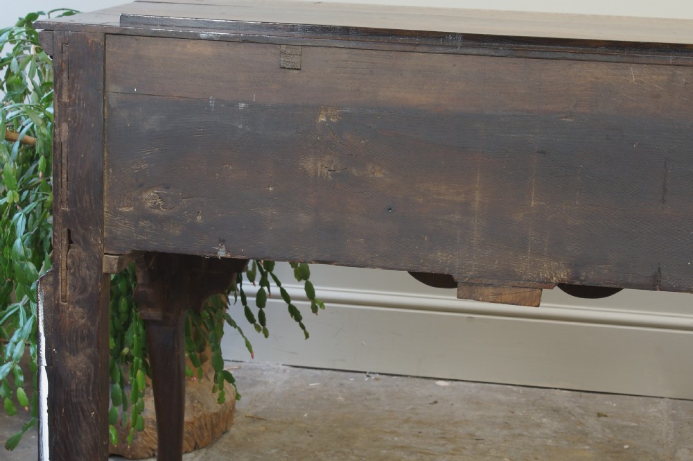 An 18th Century Oak Four Drawer Dresser Base. View XXII