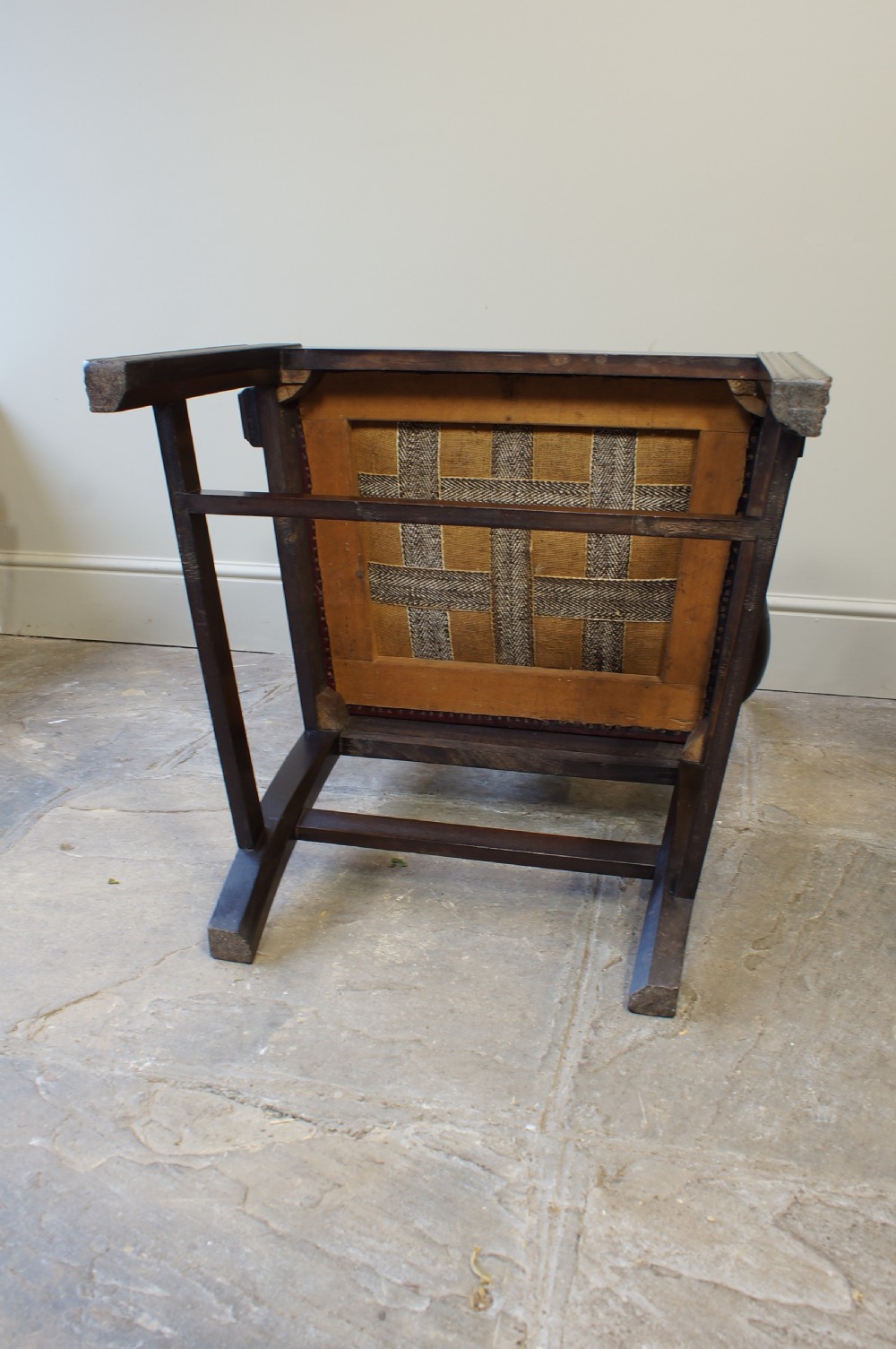 Scottish George III Laburnum Armchair of generous proportions.  View VI