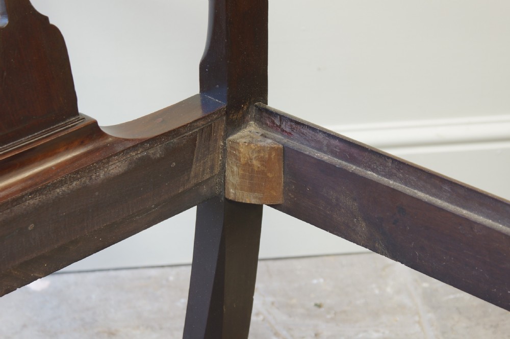 Scottish George III Laburnum Armchair of generous proportions.  View IX