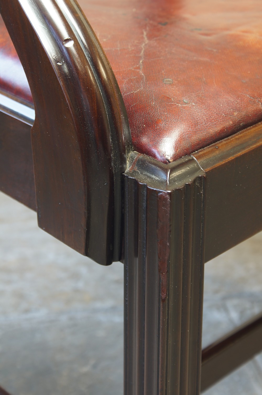 Scottish George III Laburnum Armchair of generous proportions.  View XI