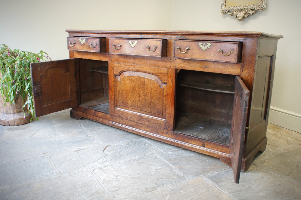 18th Century Oak Dresser Base View X