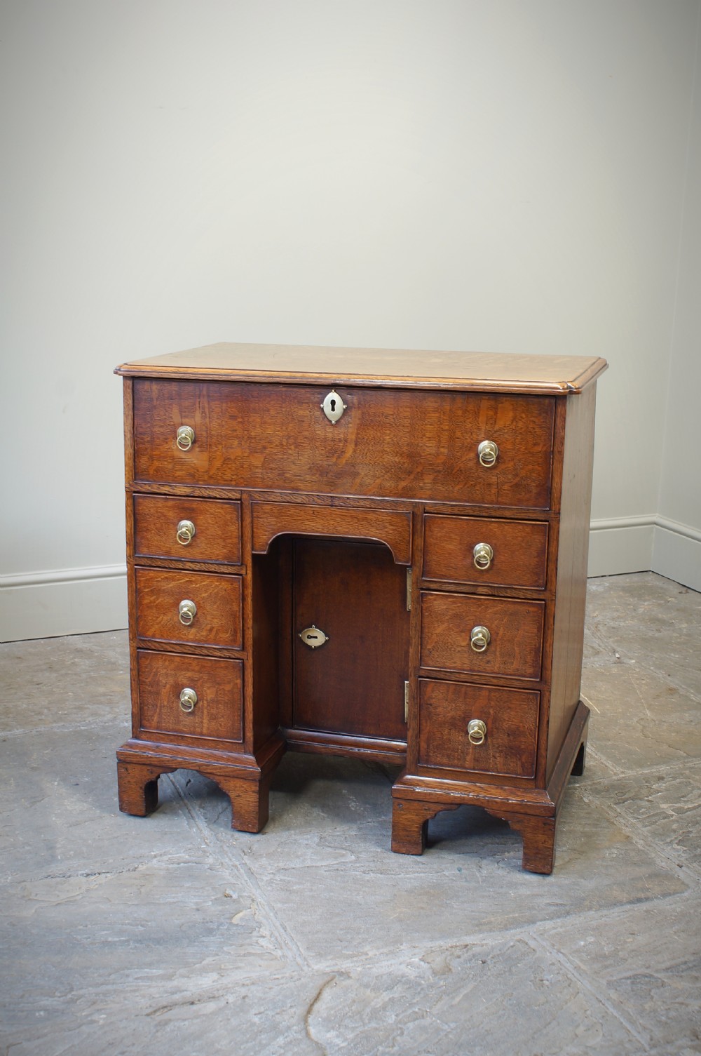 18th Century Oak Secretaire Kneehole Desk View VIII