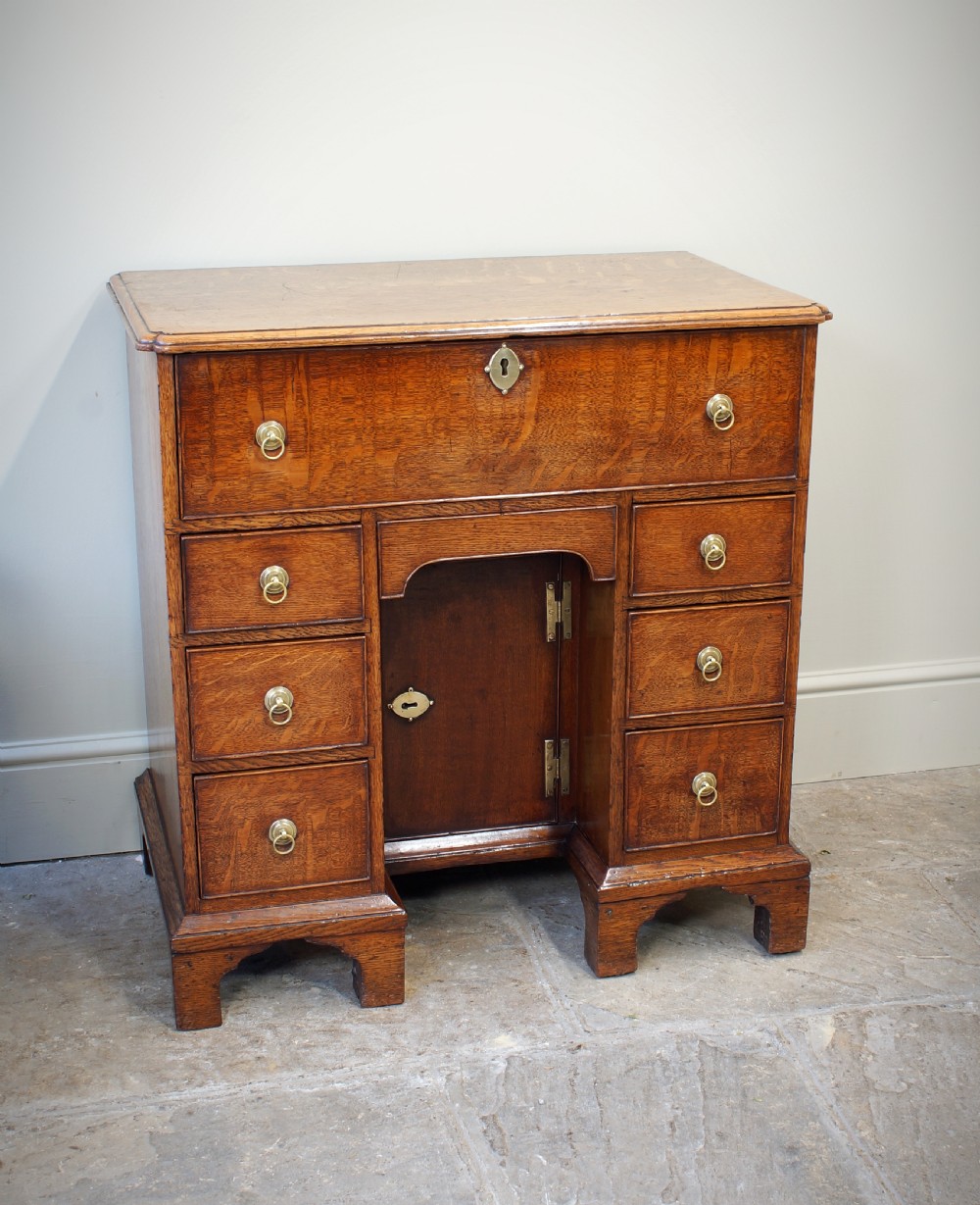 18th Century Oak Secretaire Kneehole Desk View XI