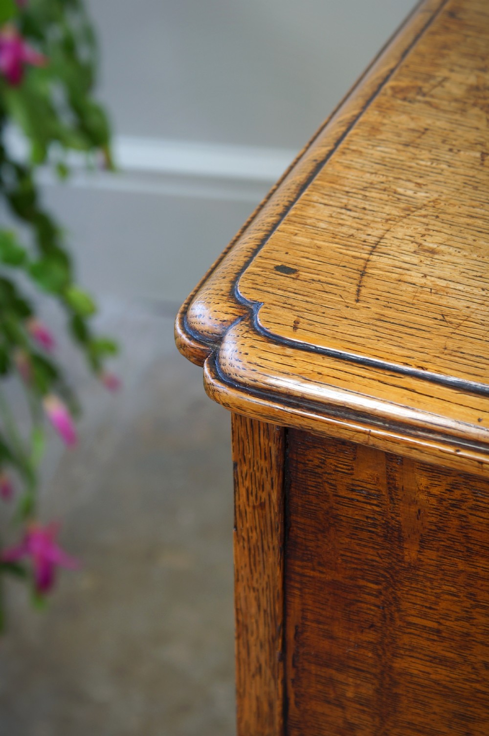 18th Century Oak Secretaire Kneehole Desk View XIV