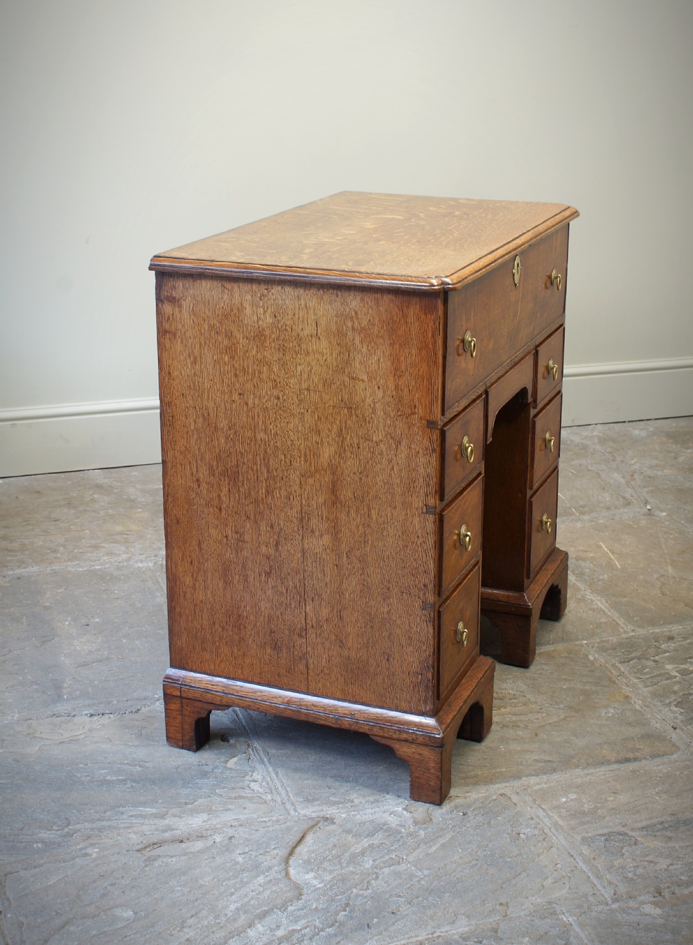 18th Century Oak Secretaire Kneehole Desk View XV