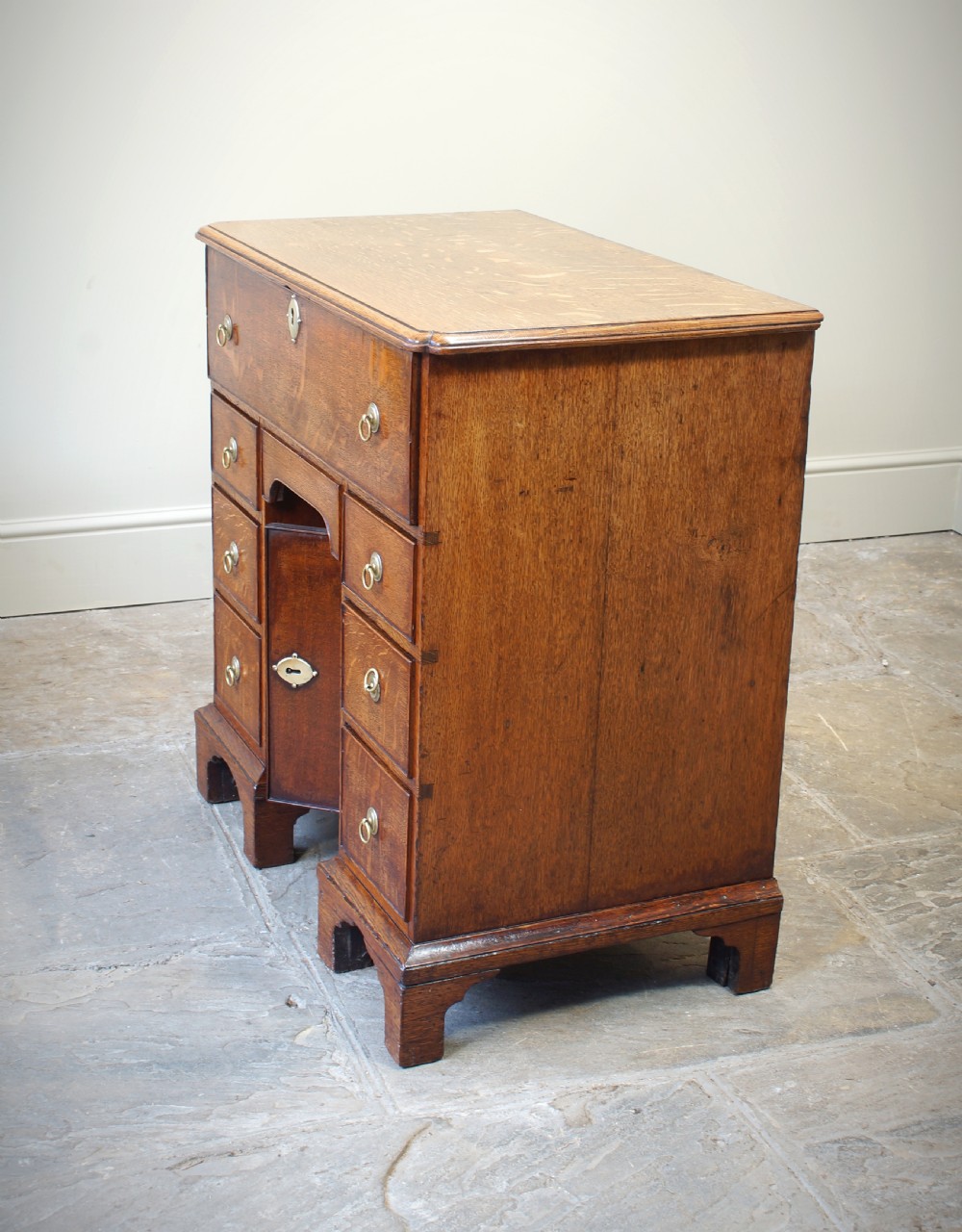 18th Century Oak Secretaire Kneehole Desk View XVII