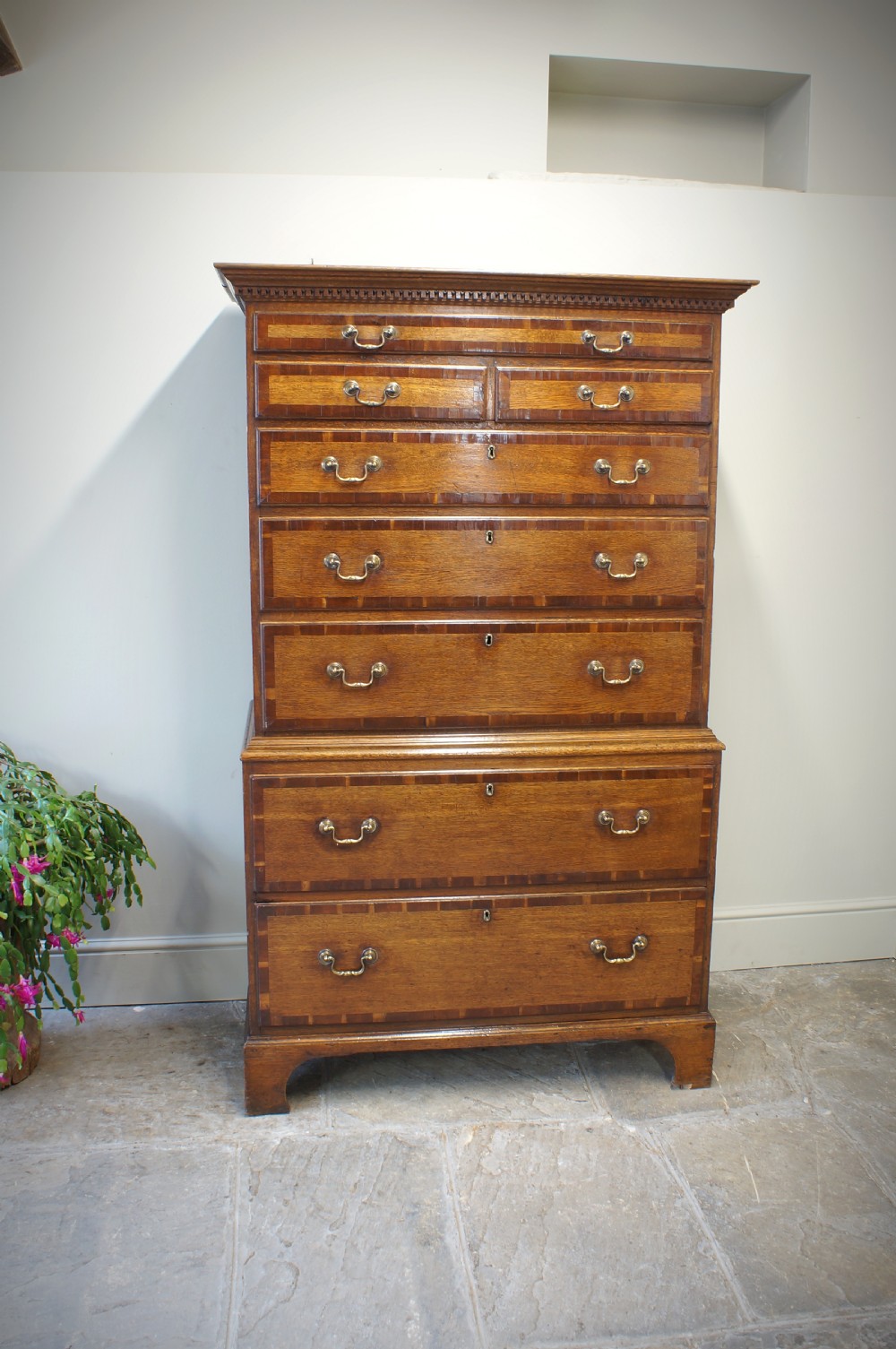 Small 18th Century Oak Tallboy View IV