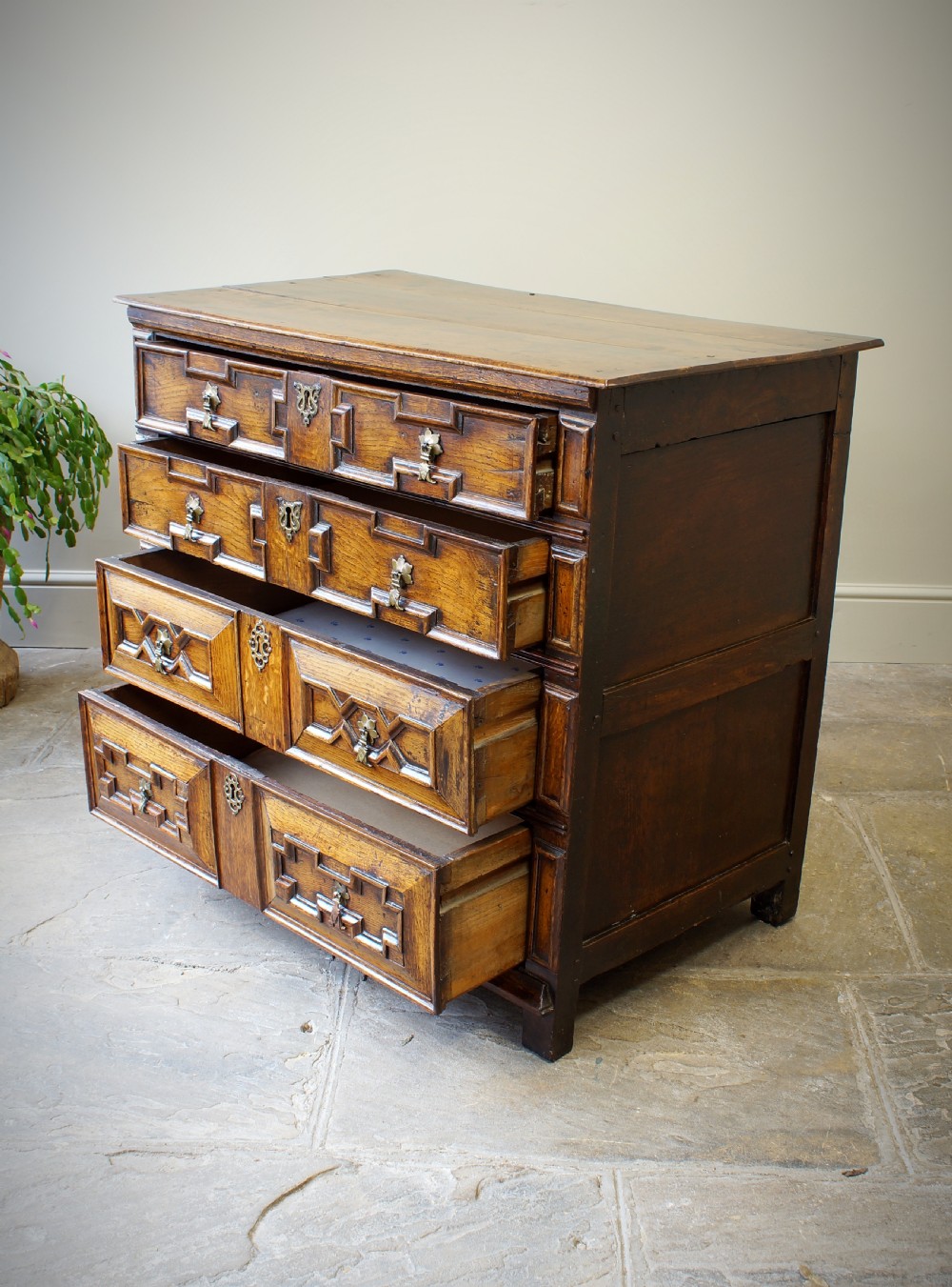 17th Century Cushion Moulded Chest Of Drawers View X