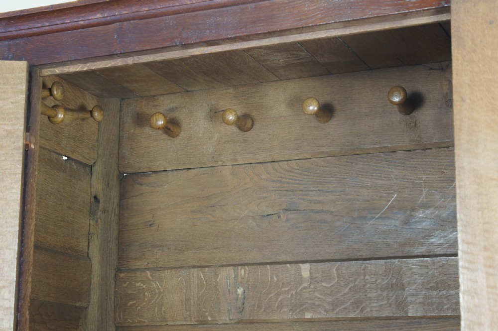 A Small and Rare Oak Linen Press Cupboard. View XI