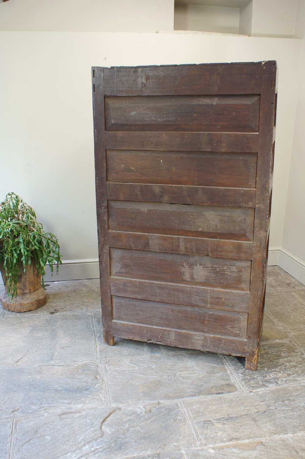 A Small and Rare Oak Linen Press Cupboard. View XV