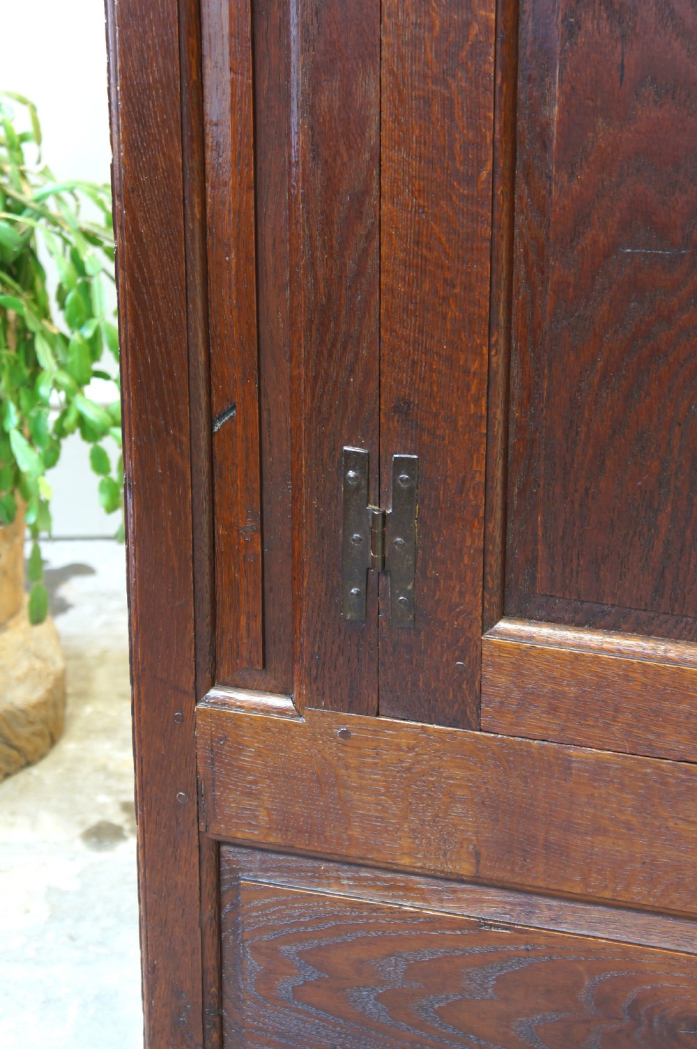 A Small and Rare Oak Linen Press Cupboard. View XVII