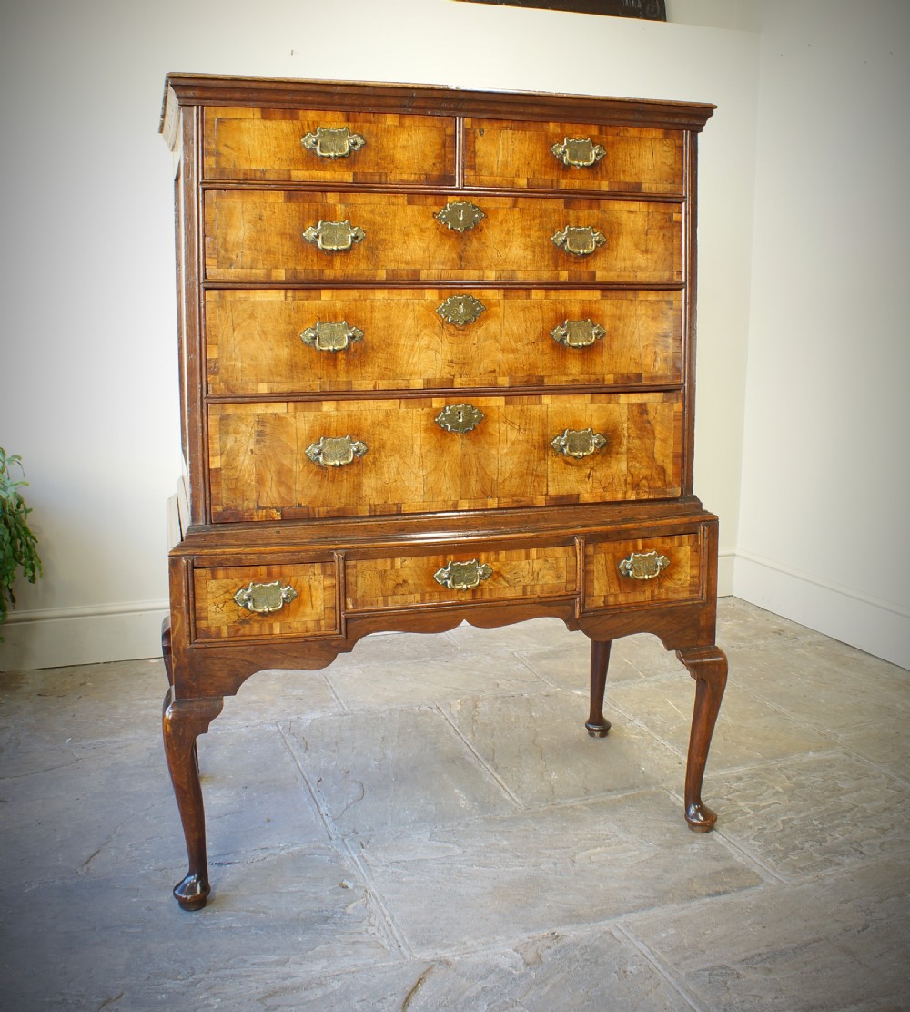 Early 18th Century Walnut And Oak Chest On Stand View VI