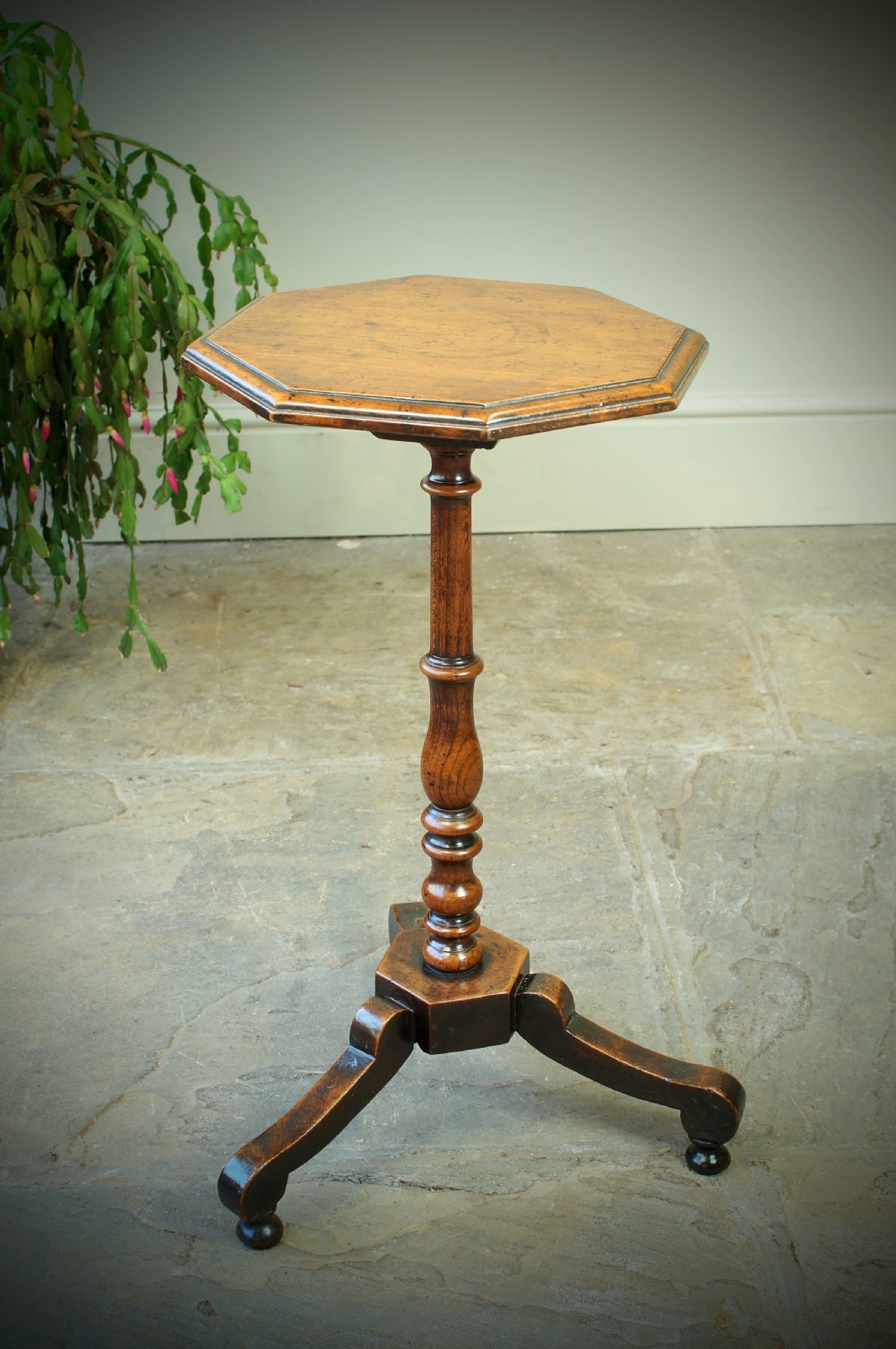 A Rare Early 18th Century  Cherry Wood Candle stand. View II