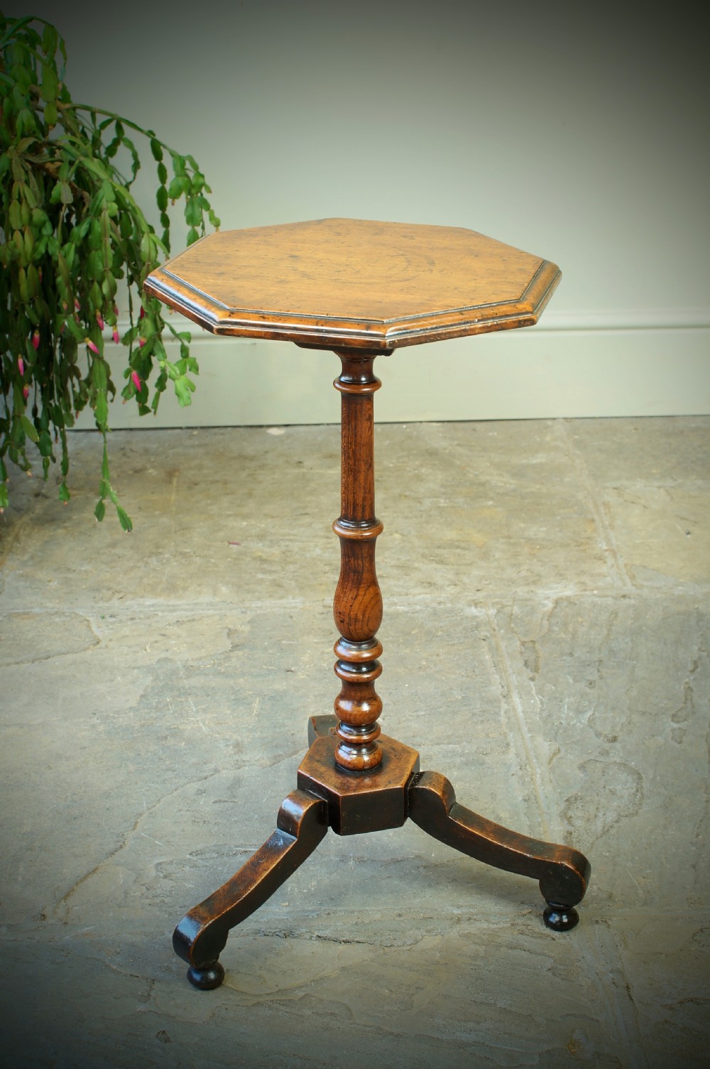 A Rare Early 18th Century  Cherry Wood Candle stand. View V