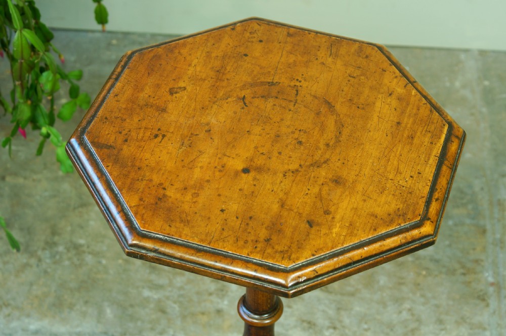 A Rare Early 18th Century  Cherry Wood Candle stand. View XI
