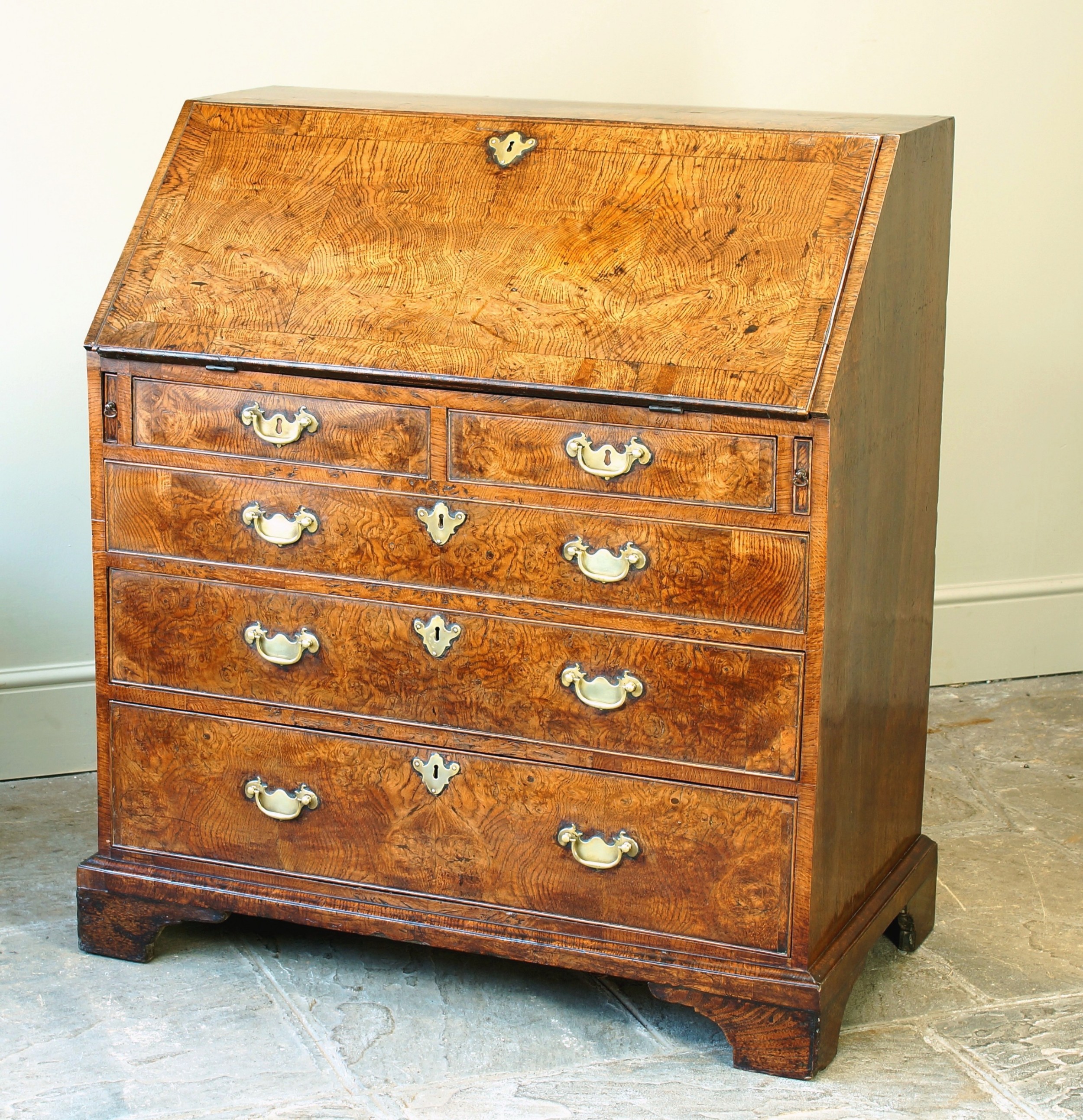 Rare 18th Century Pollard Oak Bureau