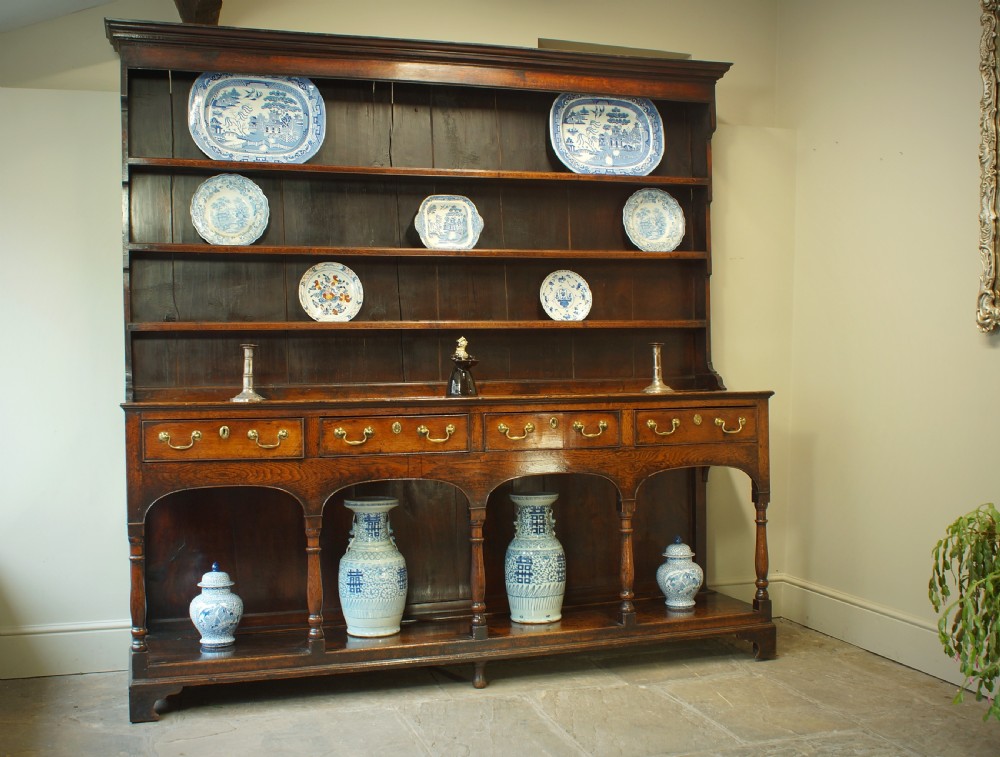 A Magnificent Mid 18th Century Welsh Potboard Dresser.