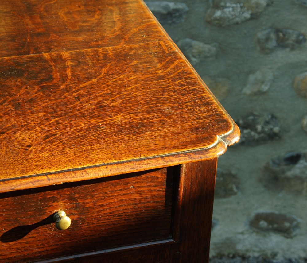 Georgian Oak Padfoot Lowboy View IV