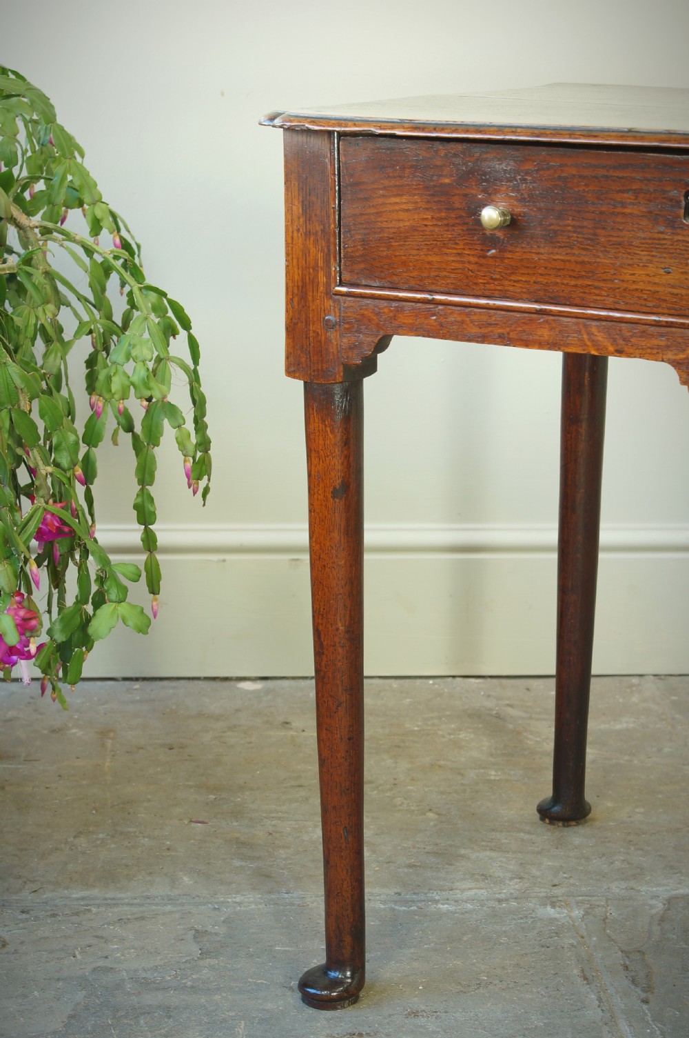 Georgian Oak Padfoot Lowboy View VI