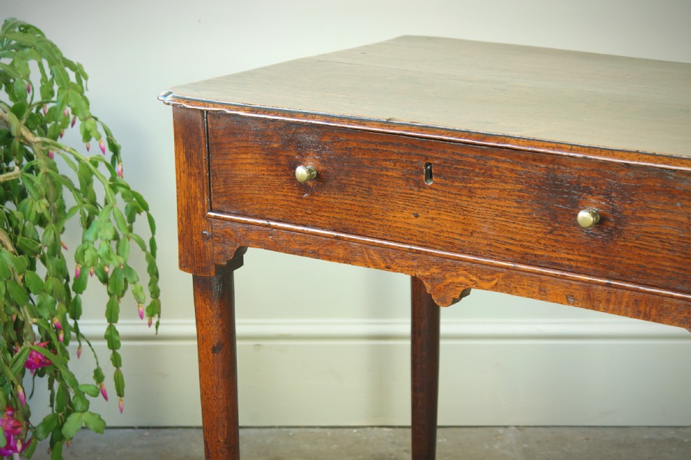 Georgian Oak Padfoot Lowboy View VIII
