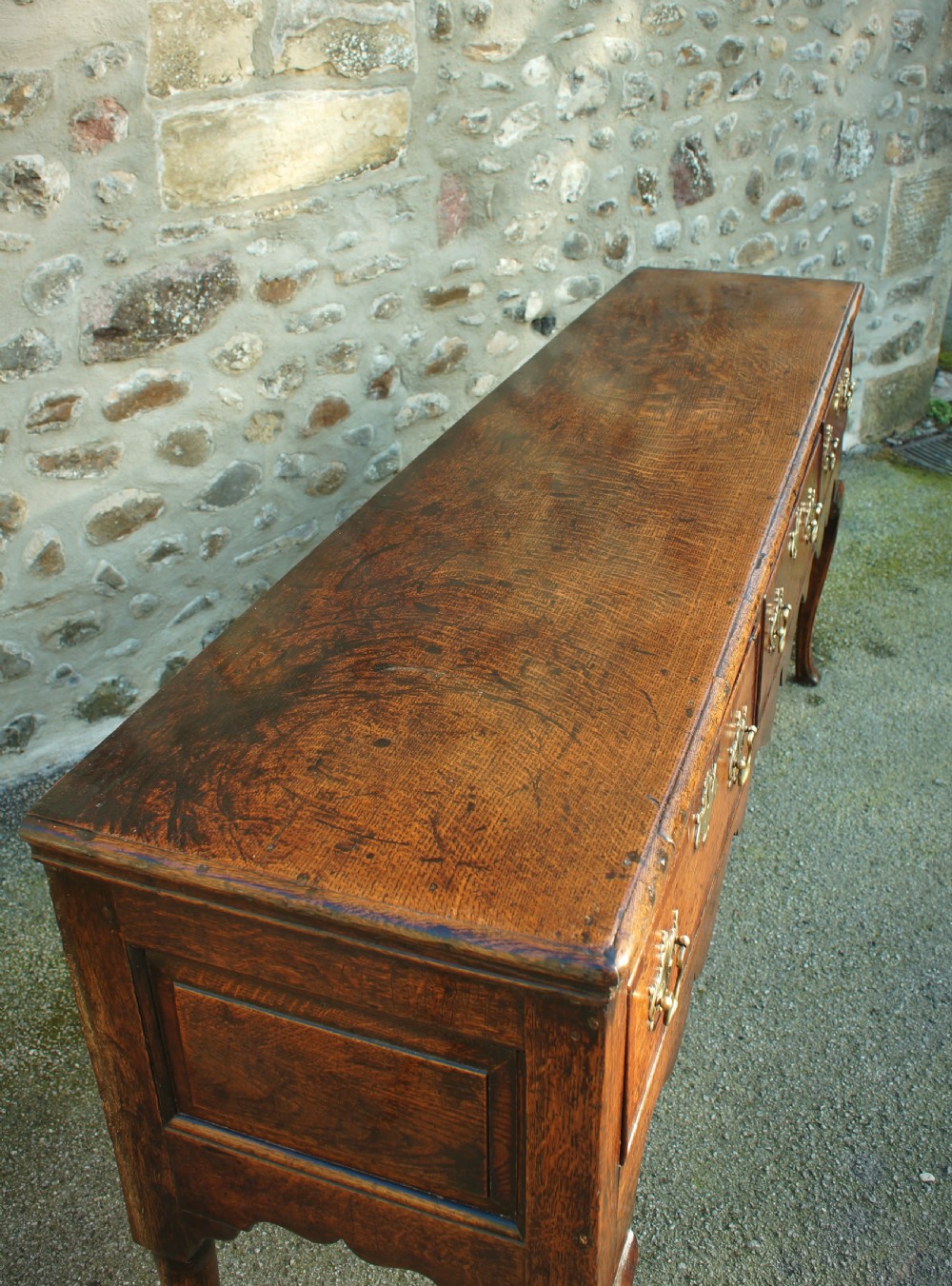 18th Century Oak Dresser Base View VI