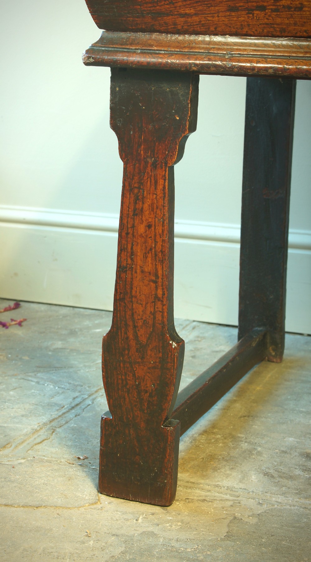 A Rare Late 17th Century Elm Dresser. View XIV