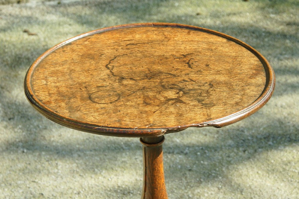 Georgian Oak Single Plank Dish Top Wine Table View VIII