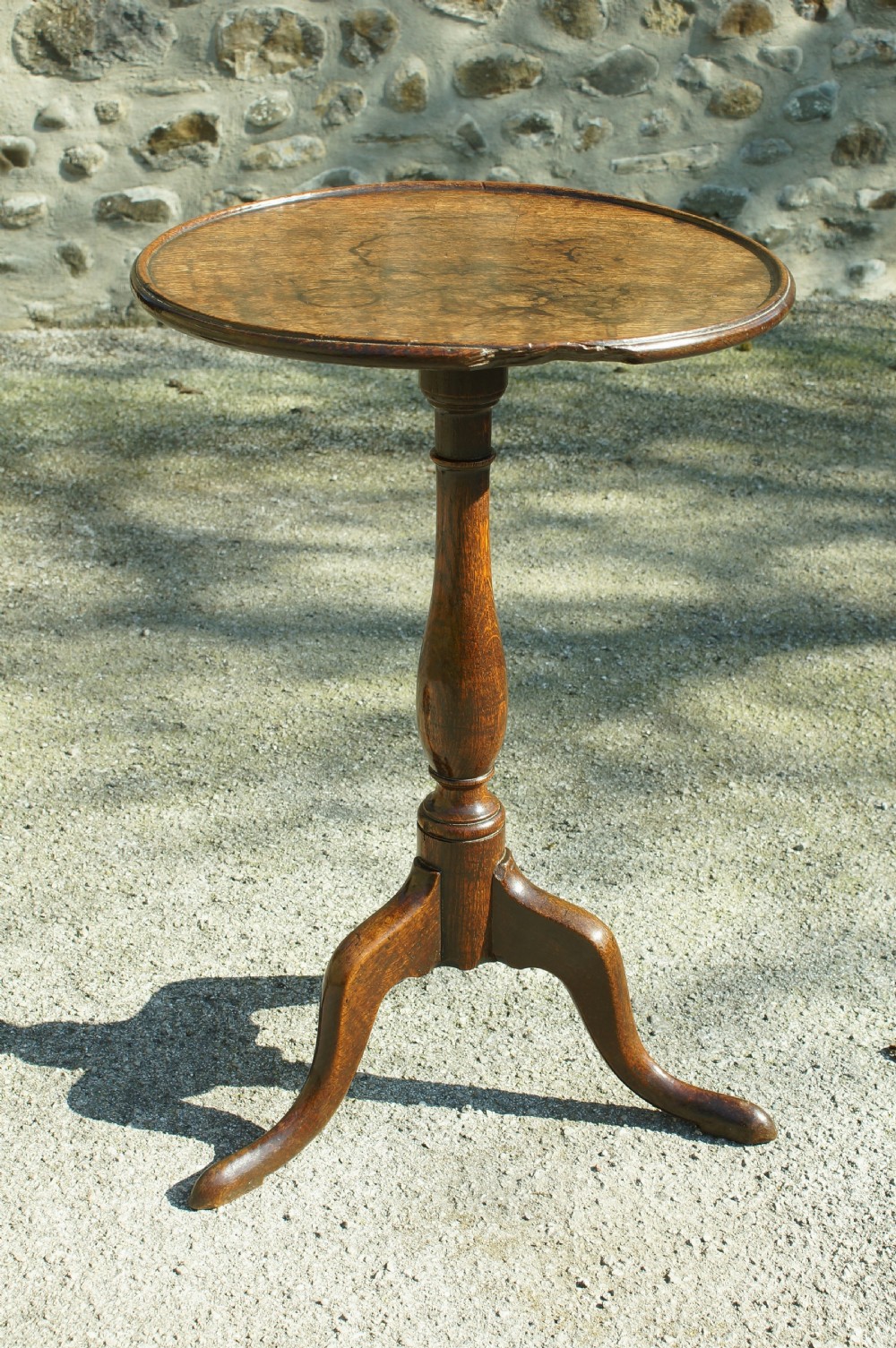 Georgian Oak Single Plank Dish Top Wine Table View IX