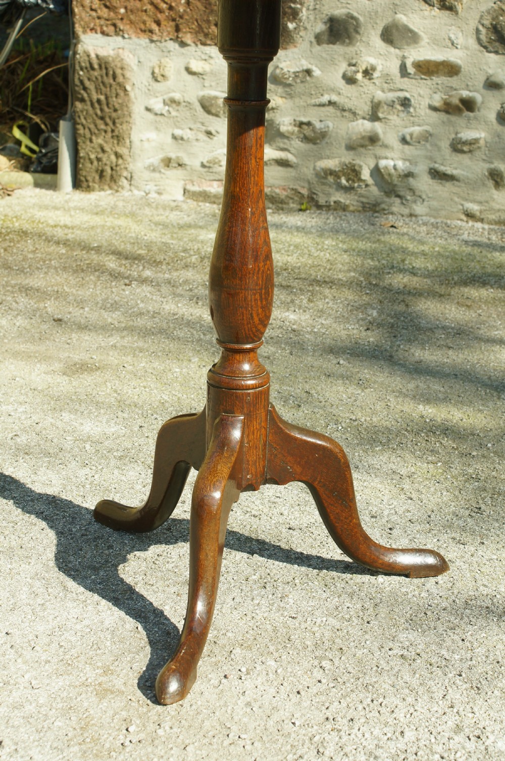 Georgian Oak Single Plank Dish Top Wine Table View X