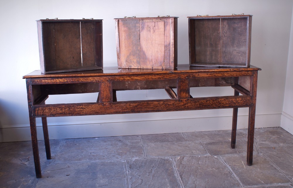 Georgian Oak Square leg Dresser Base View VIII