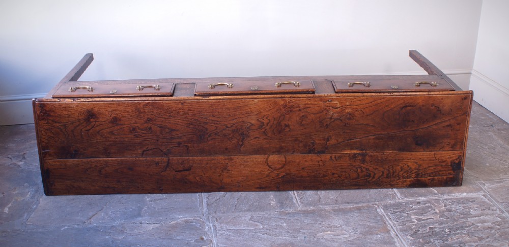 Georgian Oak Square leg Dresser Base View IX