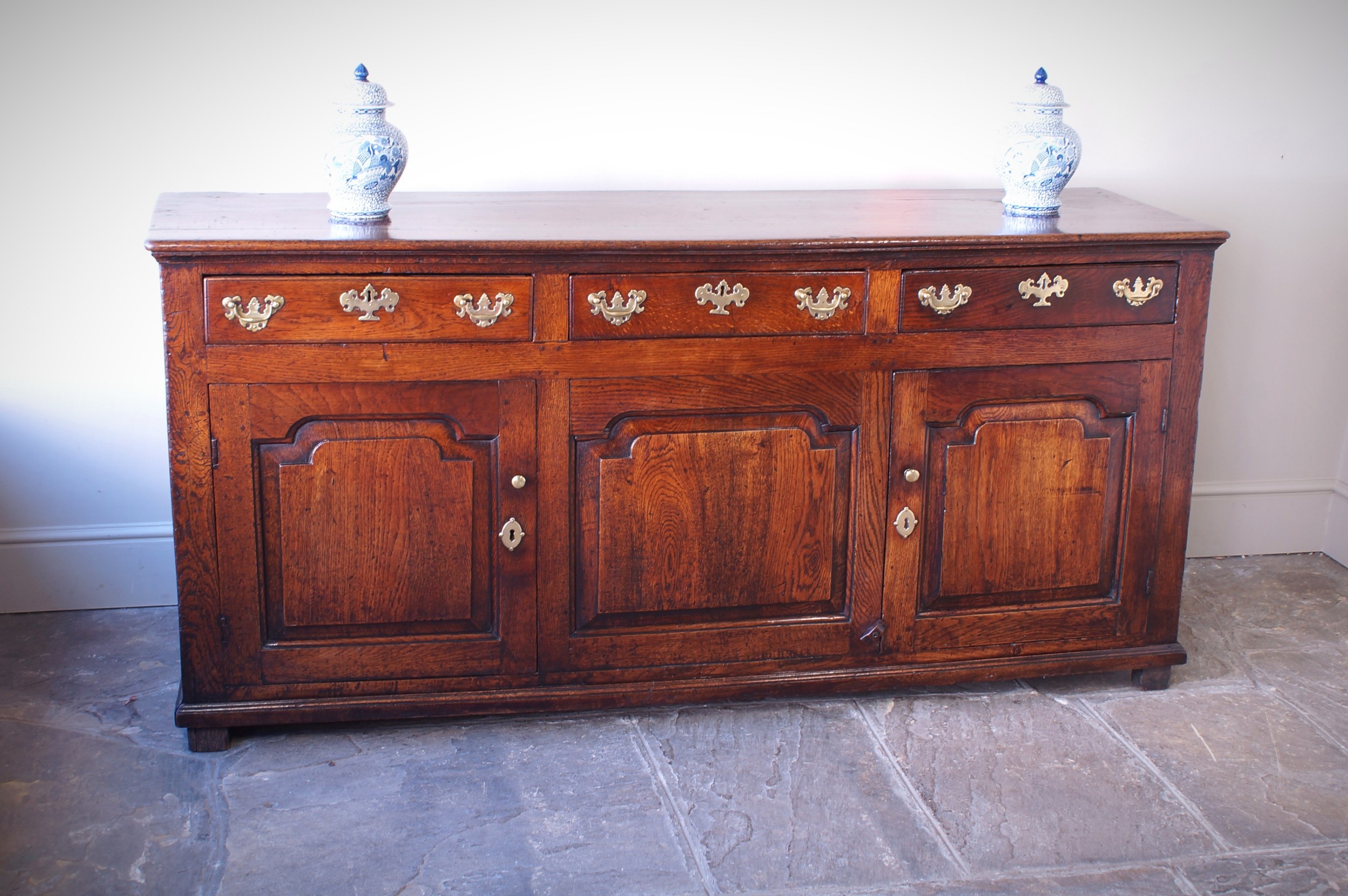 18th Century Oak Dresser Base 