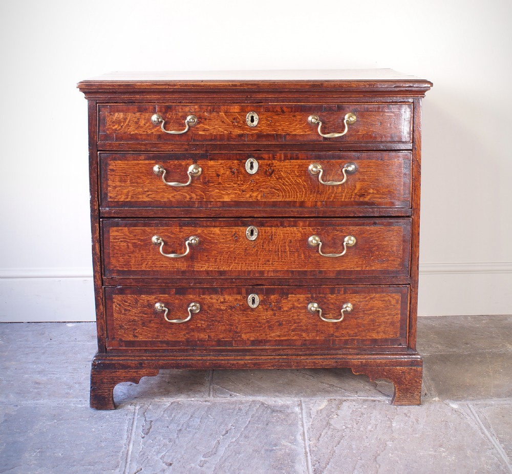 A Small 18th Century Oak Chest Of Drawers. View VI