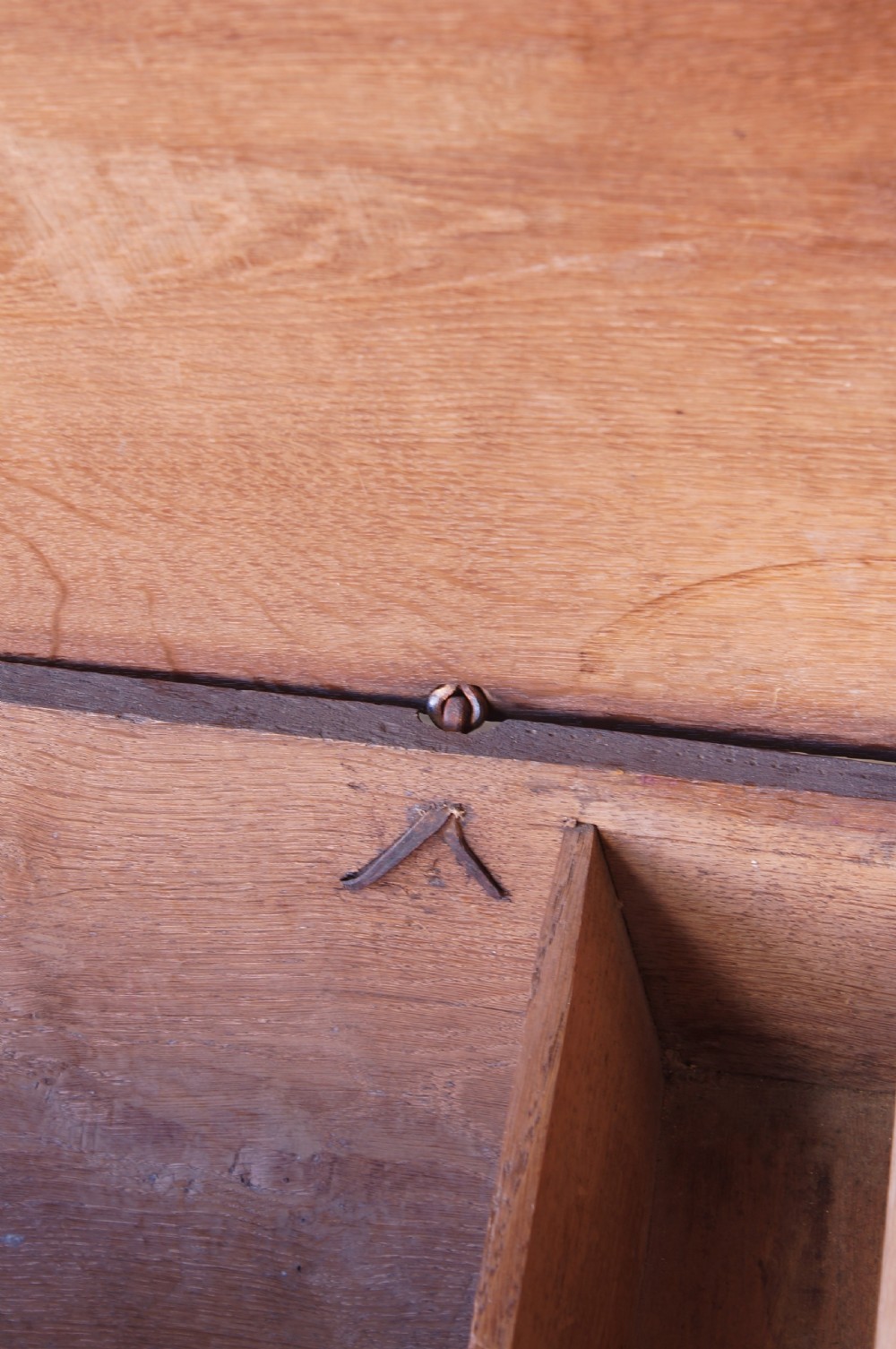 A Small 17th Century Six Plank Oak Coffer View XIV