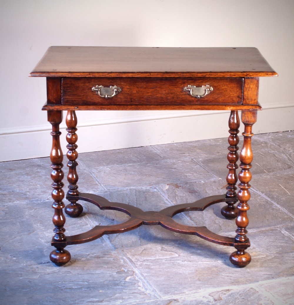  17th Century William and Mary Period Oak Side Table View II