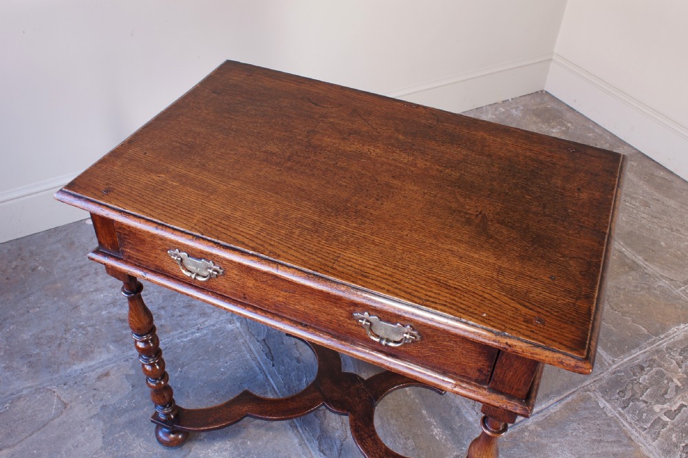  17th Century William and Mary Period Oak Side Table View XII