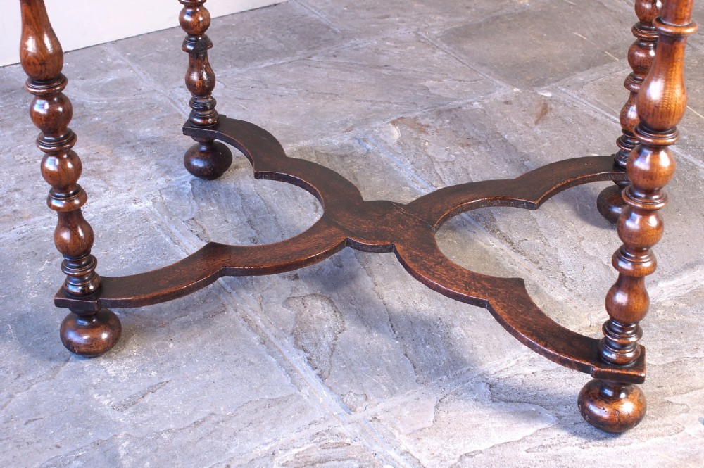  17th Century William and Mary Period Oak Side Table View XIV