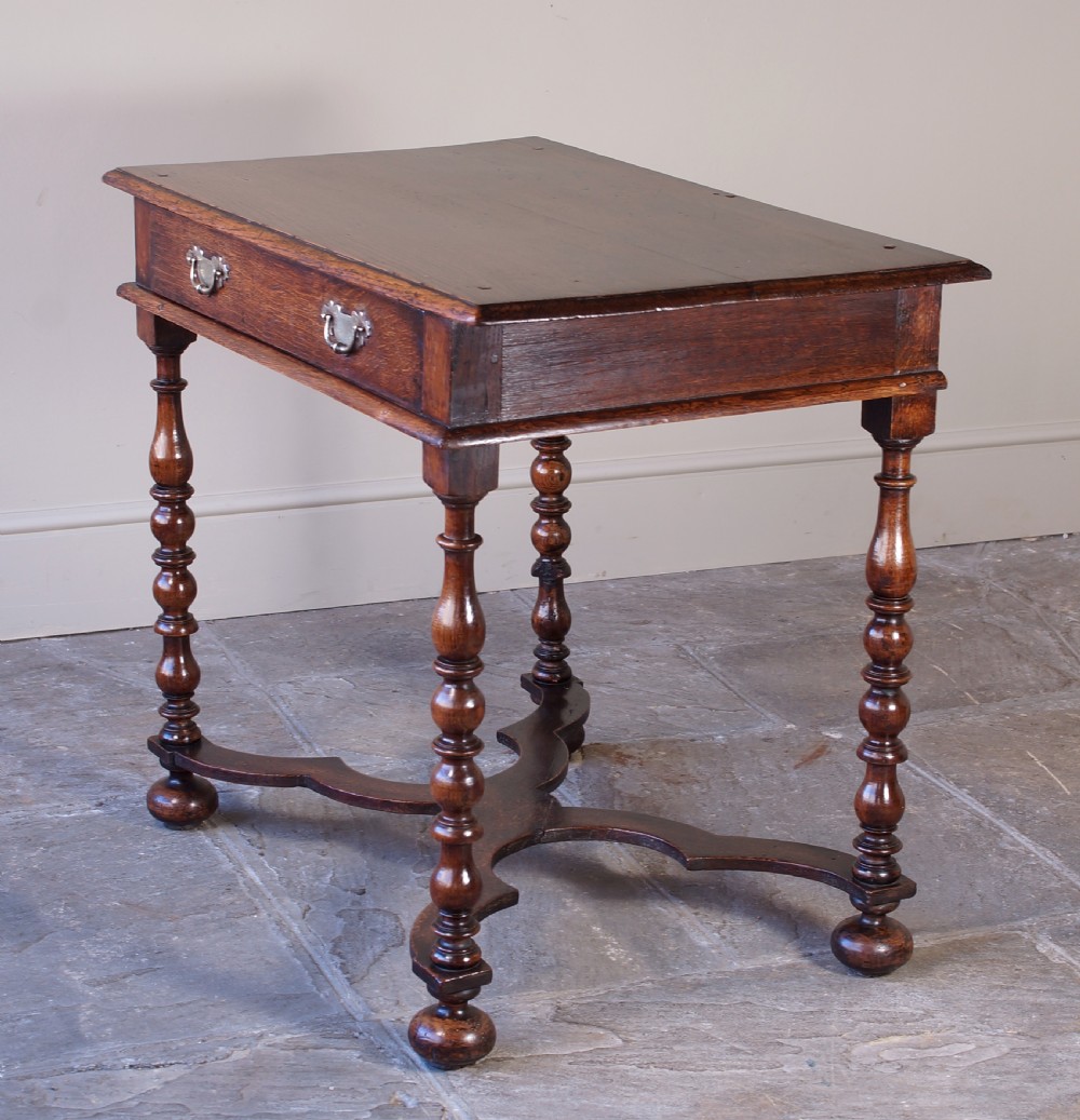  17th Century William and Mary Period Oak Side Table View XV