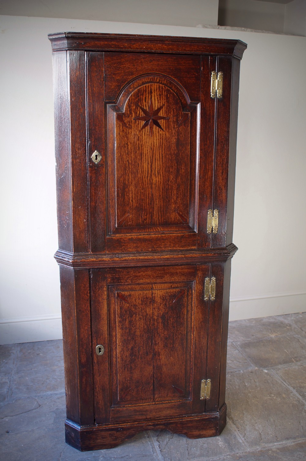 Small Early 18th Century Corner Cupboard View III