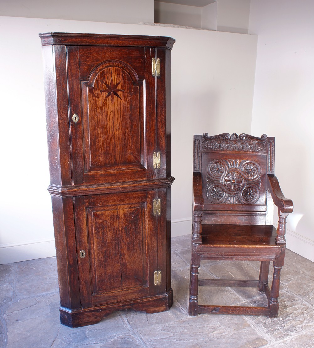 Small Early 18th Century Corner Cupboard View VI
