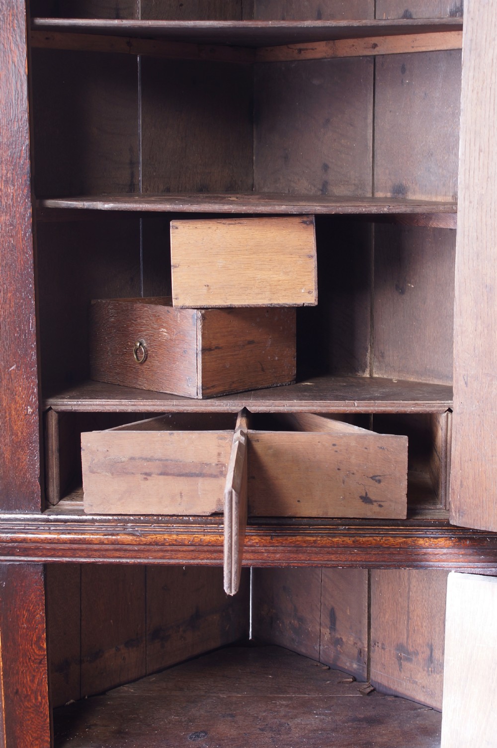 Small Early 18th Century Corner Cupboard View XI