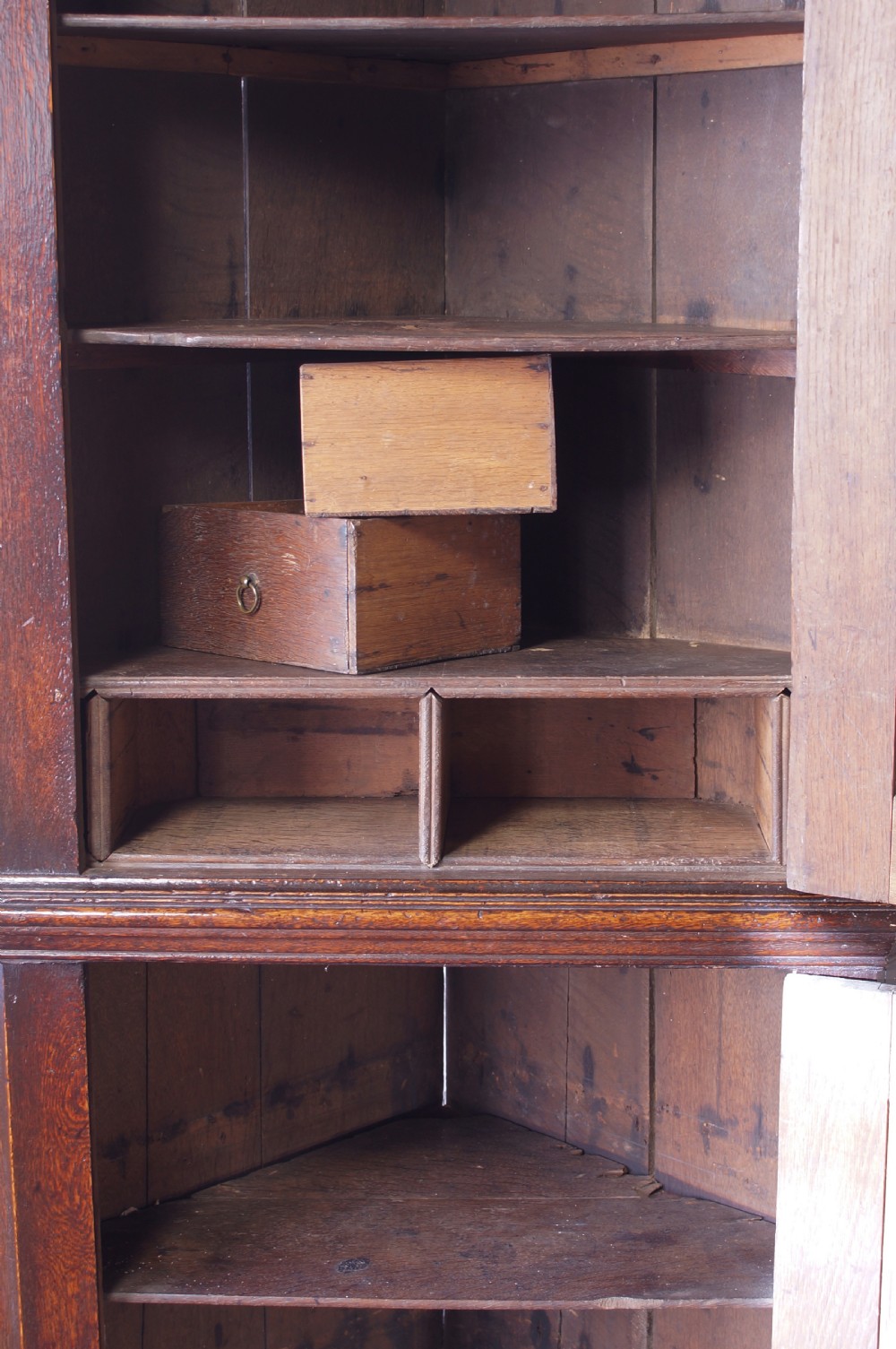 Small Early 18th Century Corner Cupboard View XII