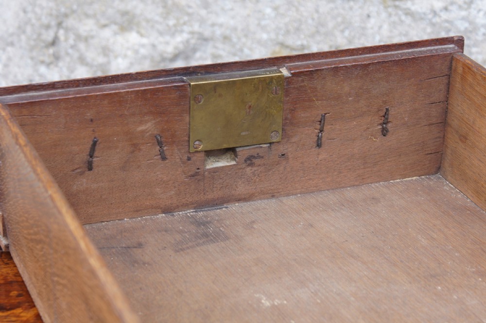 A Small Early Georgian Solid Walnut Chest Of Drawers. View X