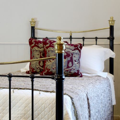 fig 1. Large Single Black Antique Bed