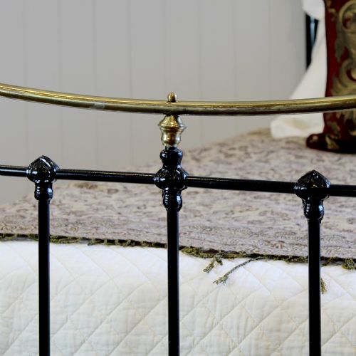 fig 2. Large Single Black Antique Bed
