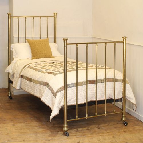 Single Brass Antique Bed