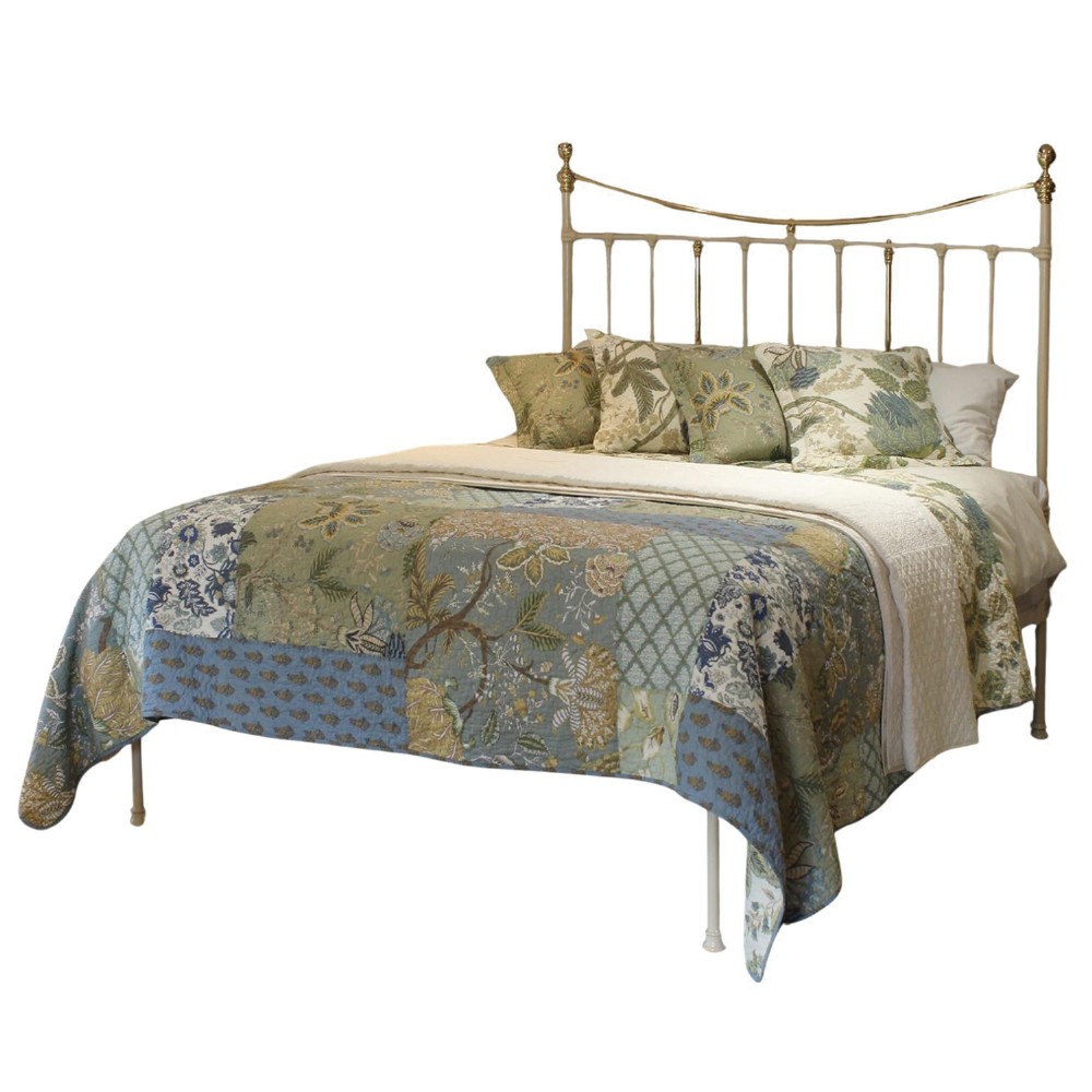 King Platform Bed in Cream (BASE INCLUDED)
