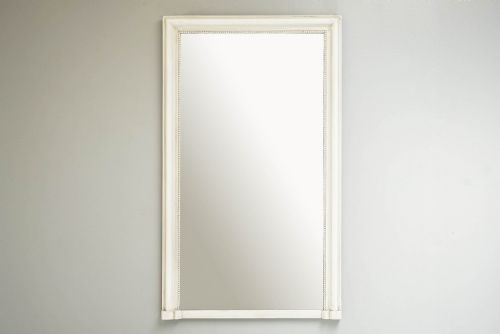 WHITE OVERMANTEL MIRROR - ADDITIONAL PHOTO 1